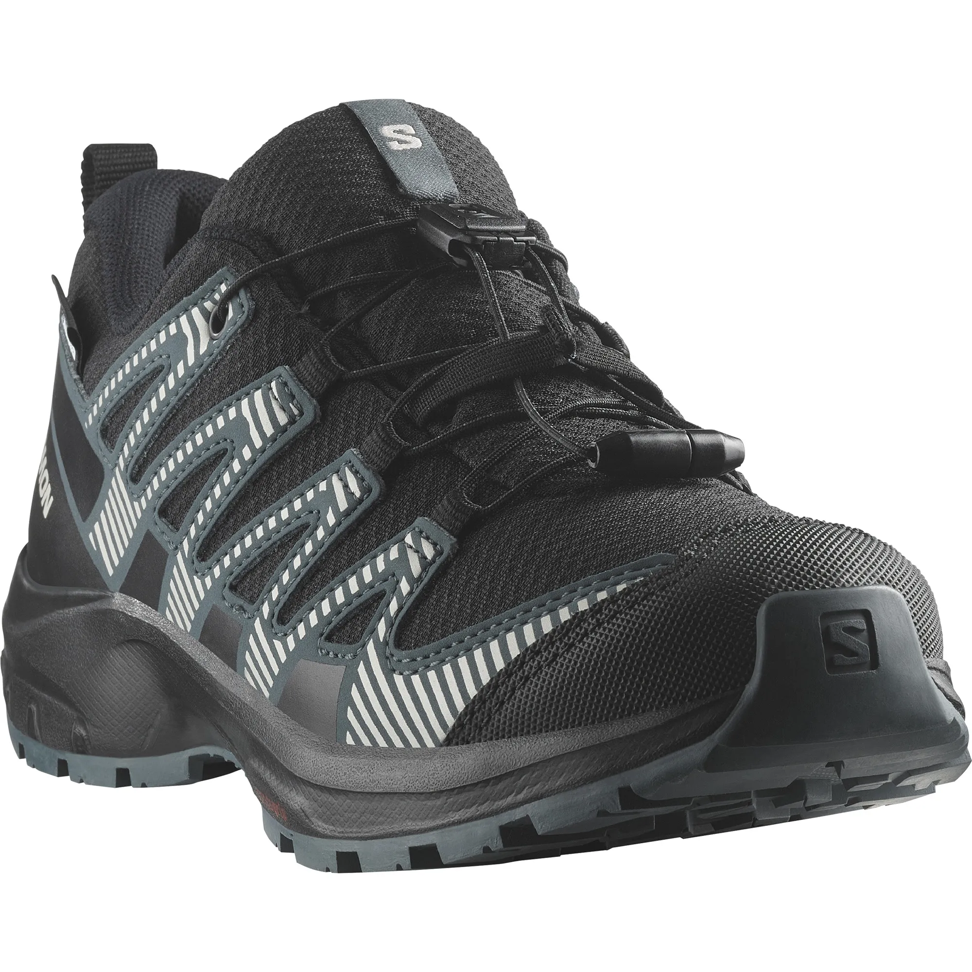 Salomon Juniors&#x27; XA Pro V8 ClimaSalomon Waterproof Black/Phantom/Dark Slate | Buy Salomon Juniors&#x27; XA Pro V8 ClimaSalomon Waterproof Black/Phantom/Dark Slate here | Outnorth