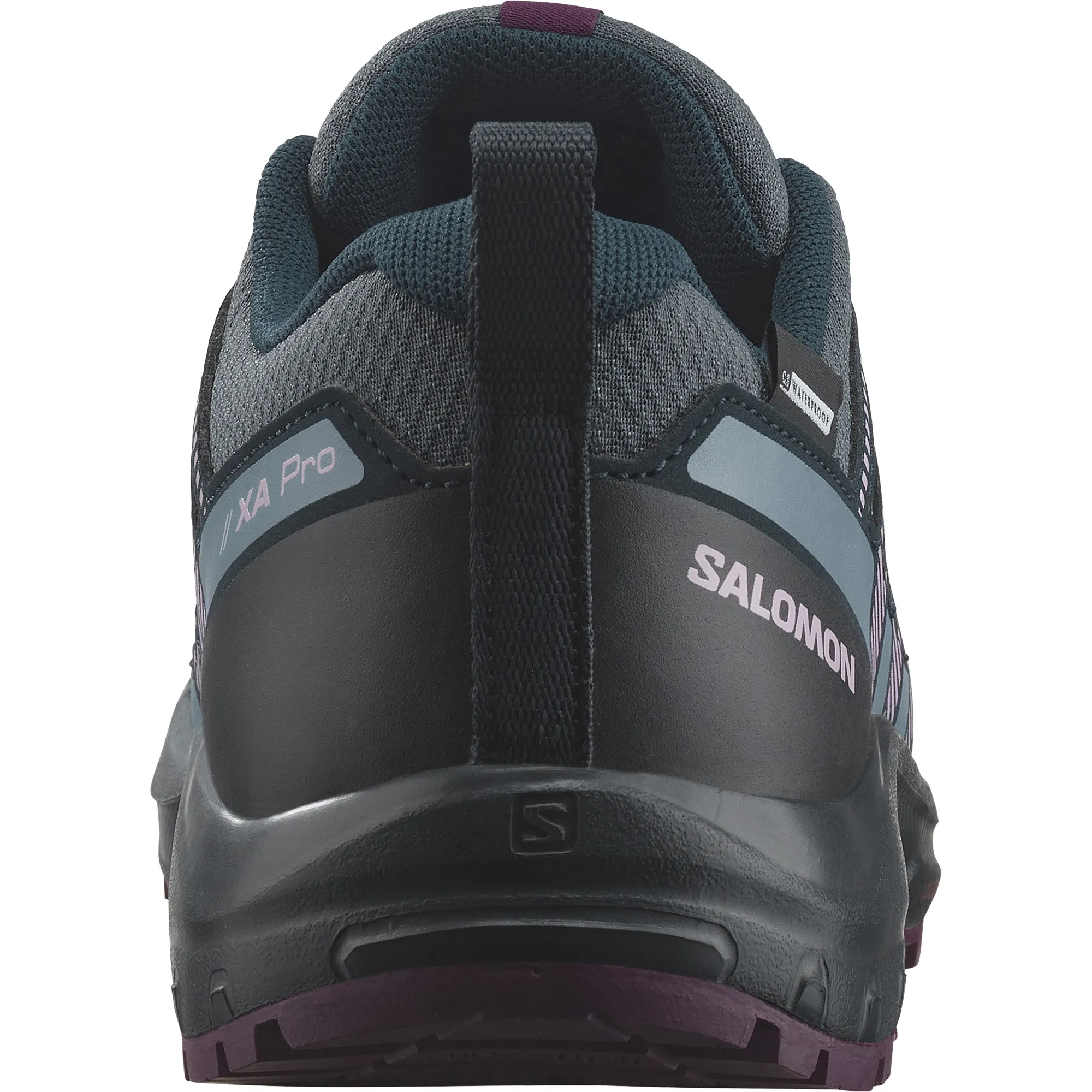 Salomon Juniors&#x27; XA Pro V8 ClimaSalomon Waterproof Neptune/Carbon/Plum Caspia | Buy Salomon Juniors&#x27; XA Pro V8 ClimaSalomon Waterproof Neptune/Carbon/Plum Caspia here | Outnorth