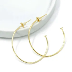 Simple Gold Waterproof Hoops