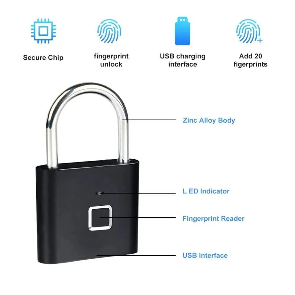 Smart Waterproof Household Head Fingerprint Lock