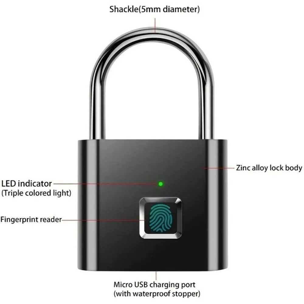 Smart Waterproof Household Head Fingerprint Lock