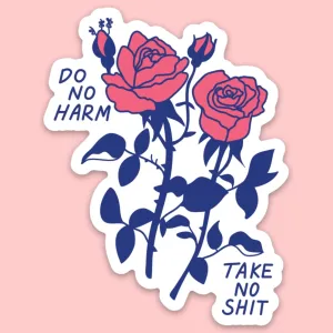 Sticker - Do No Harm Roses