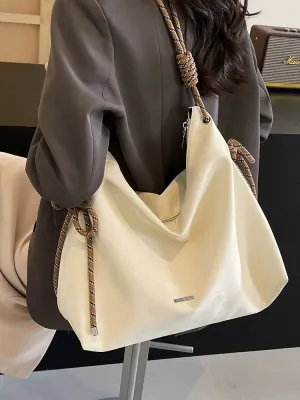 Stylish Rope Handle Shoulder Bag