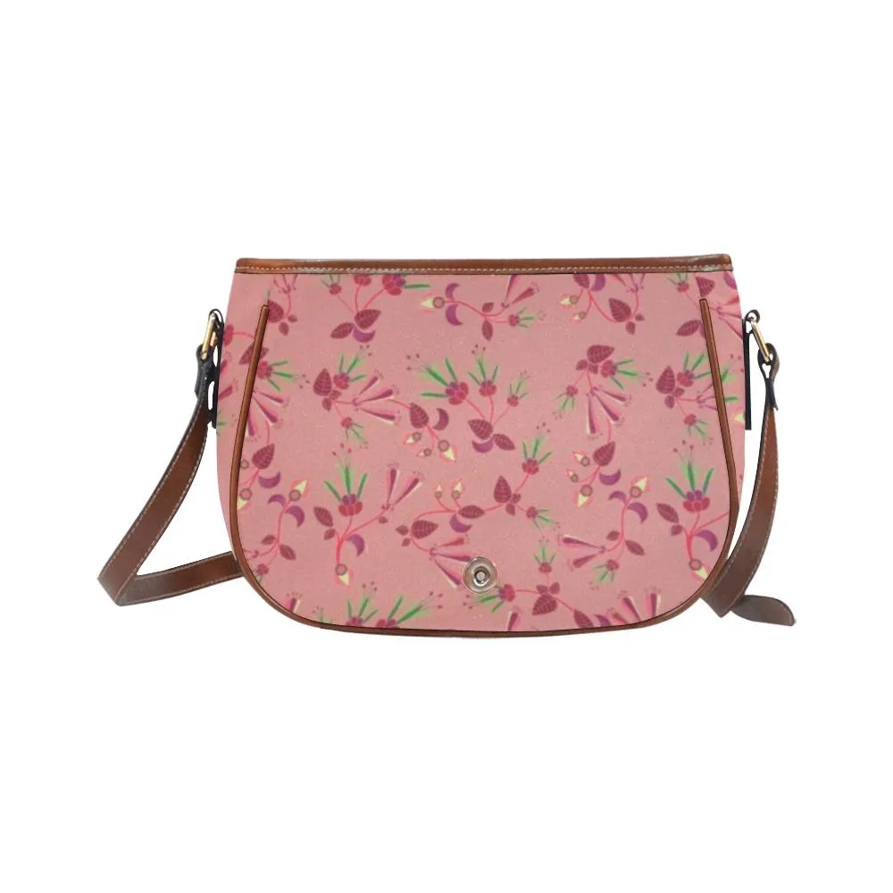 Swift Floral Peach Rouge Remix Saddle Bag/Large