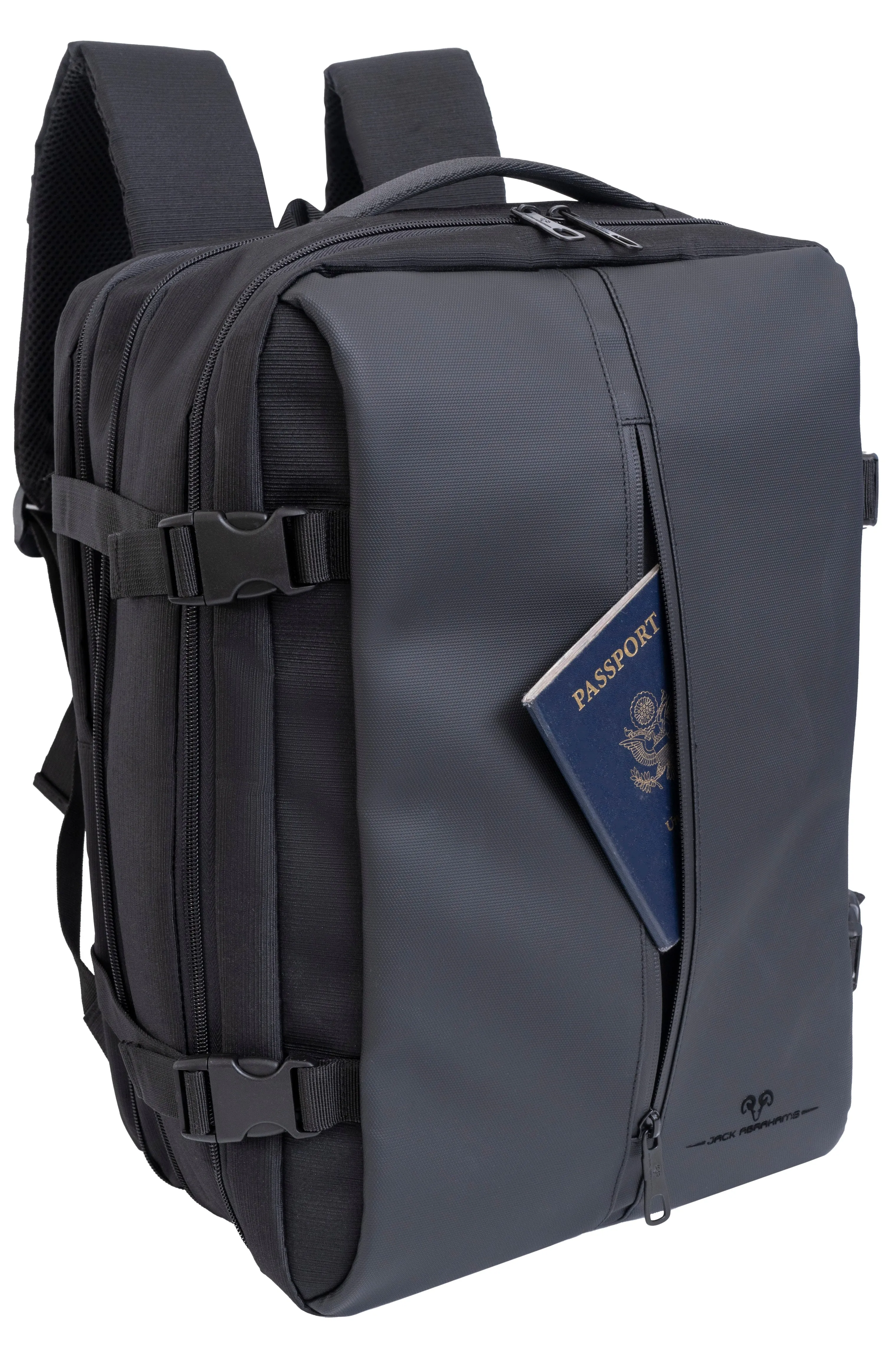 The Mitchell | 18-In Tarpaulin Expandable Travel Backpack with USB Port