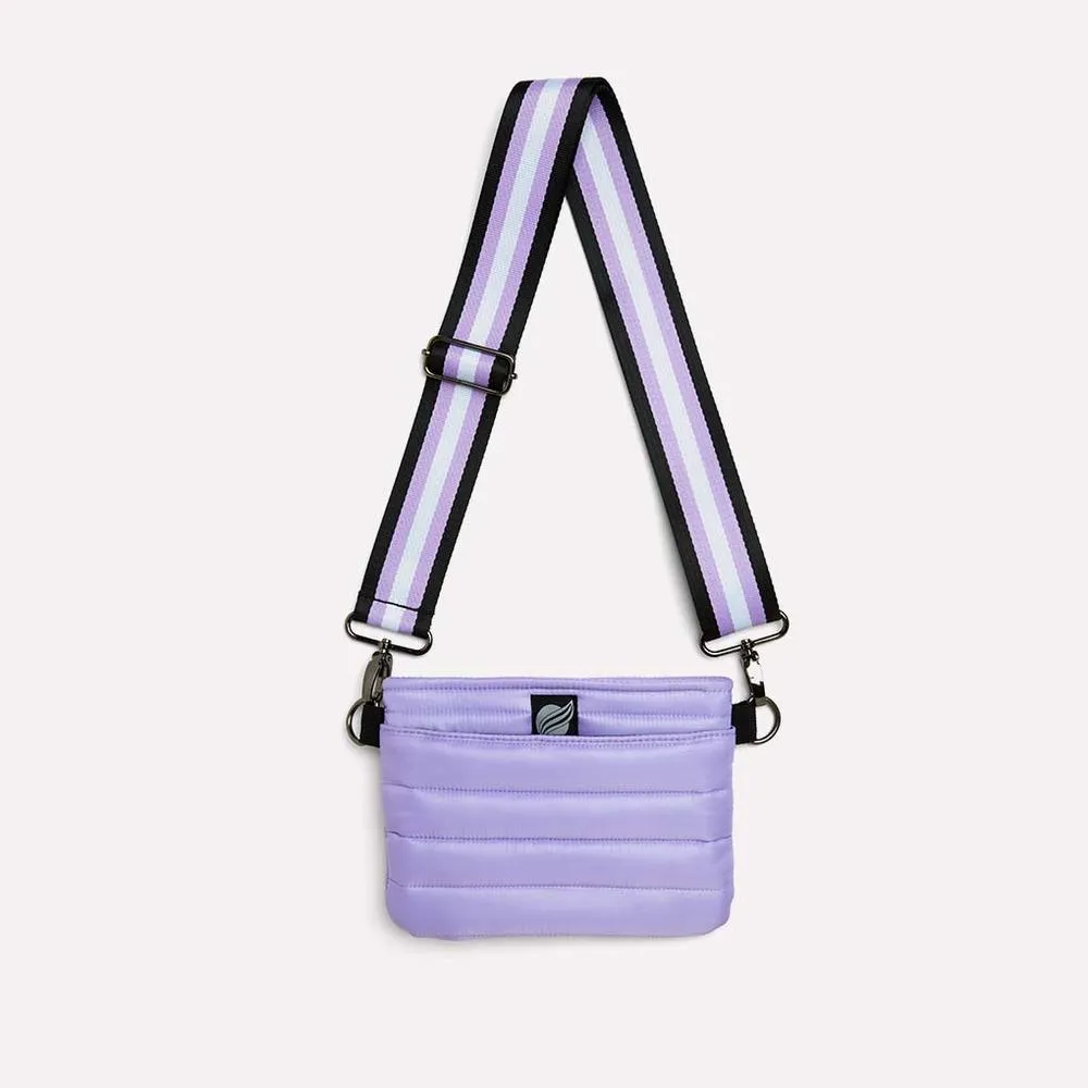 Think Royln Bum Bag Crossbody in Shiny Lavender