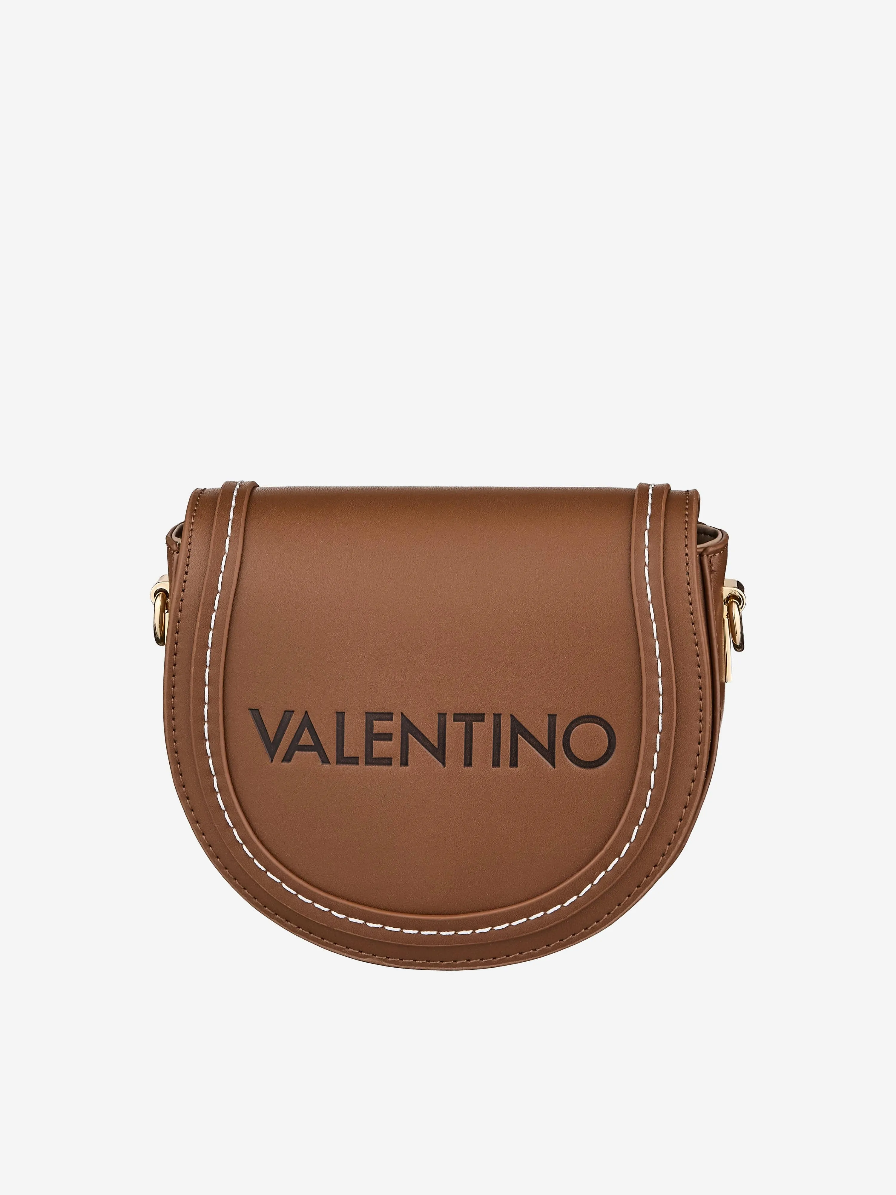 Valentino Girls Tonga Re Flap Bag in Brown (17.5cm)