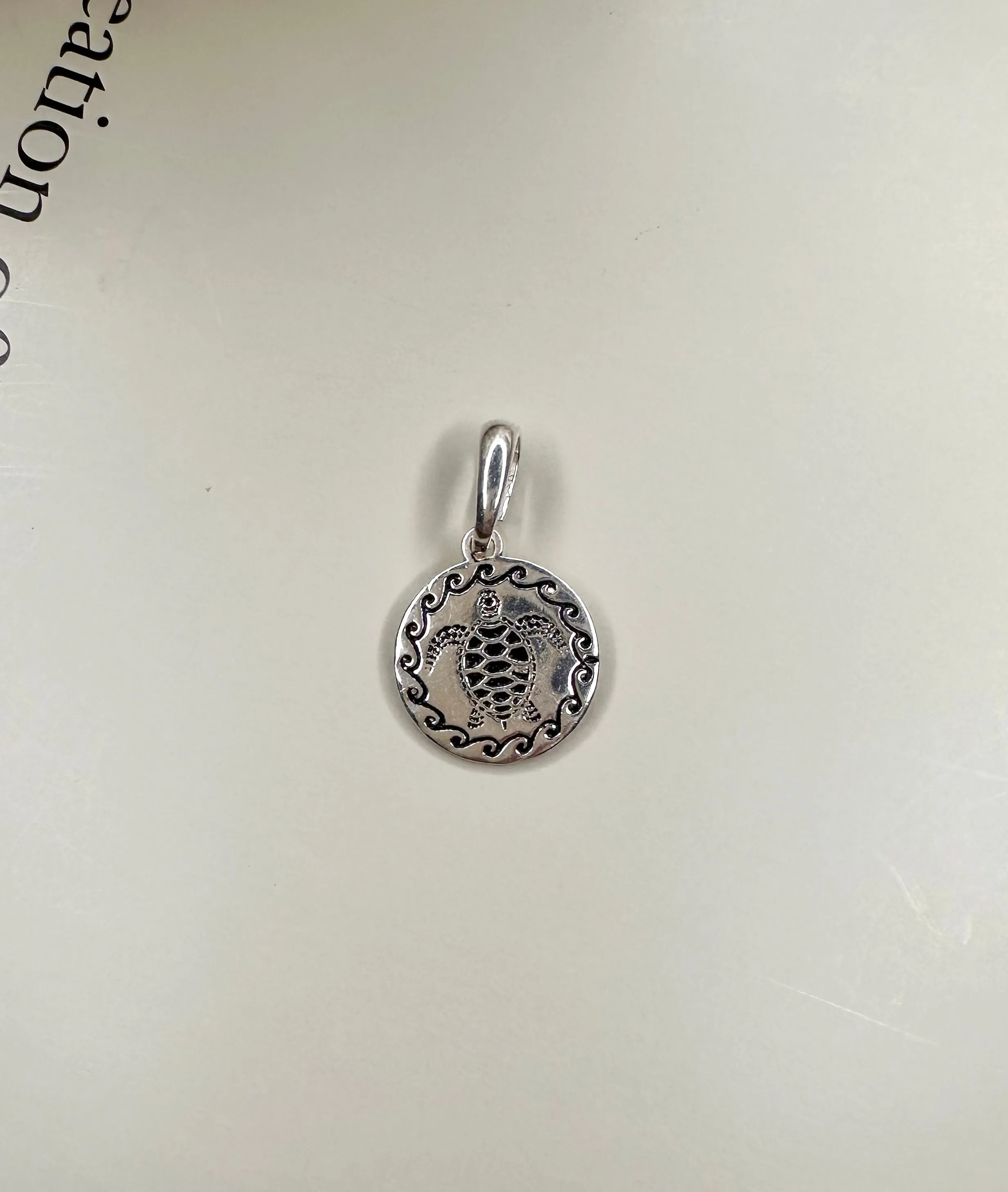 Velani Jewelry Turtle Medallion  - Sterling Silver