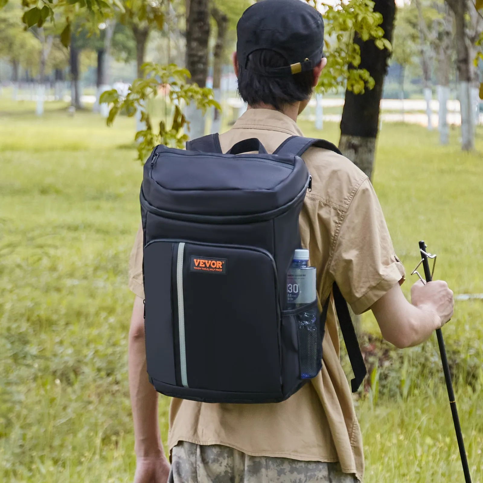 VEVOR Cooler Backpack, 28 Cans Leakproof Waterproof Insulated Lightweight Beach Cooler Bag