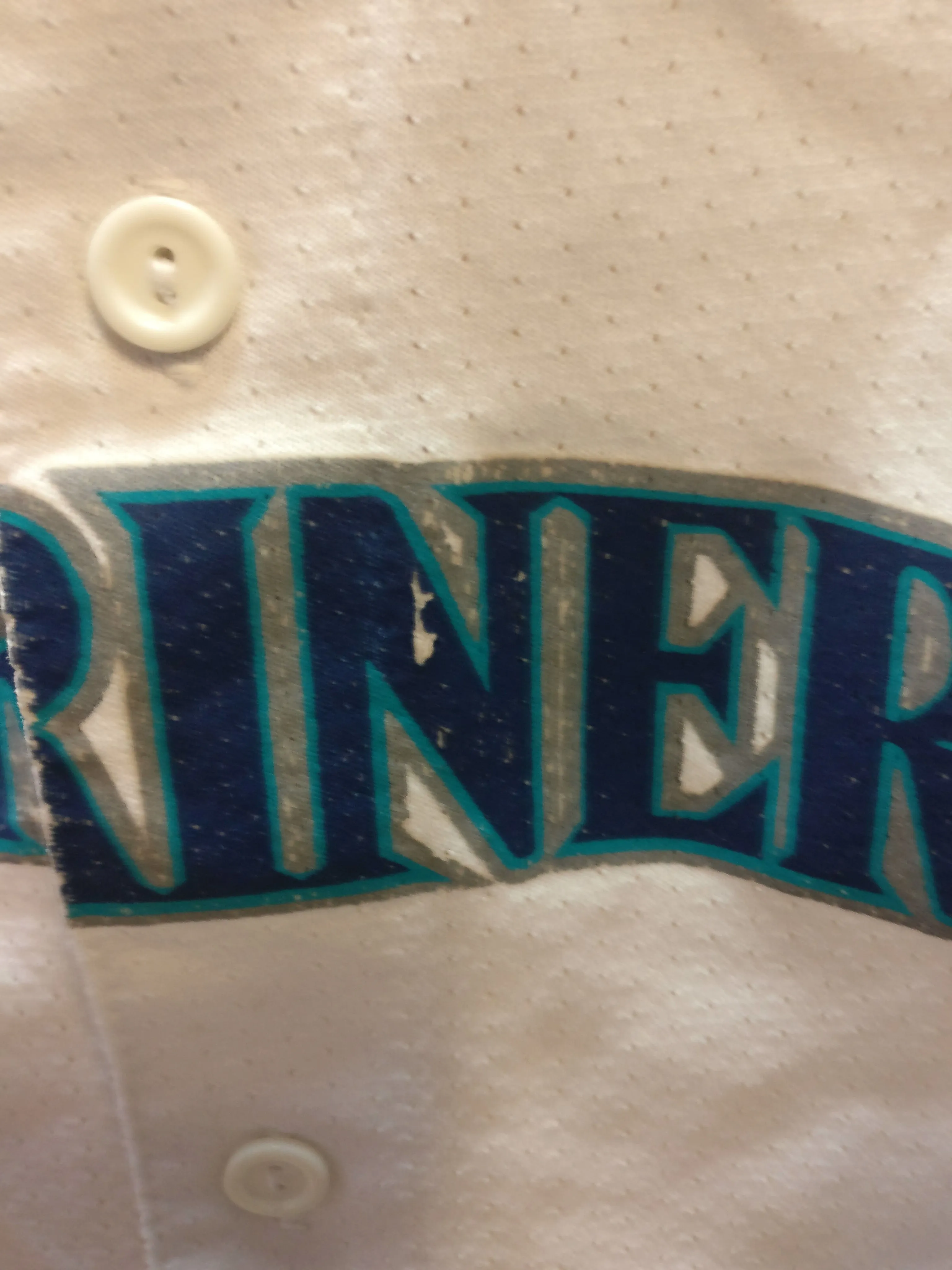 Vintage #24 KEN GRIFFEY JR Seattle Mariners MLB Majestic Jersey YS