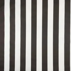 Water Resistant UV Protected Canvas - Black Charcoal Stripe