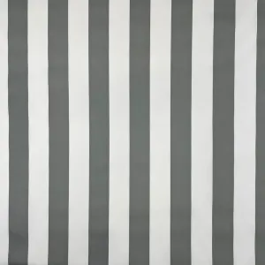 Water Resistant UV Protected Canvas - Grey Stripe