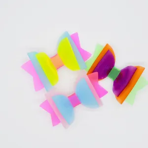 Waterproof Swim Neon Bows 3 Inch