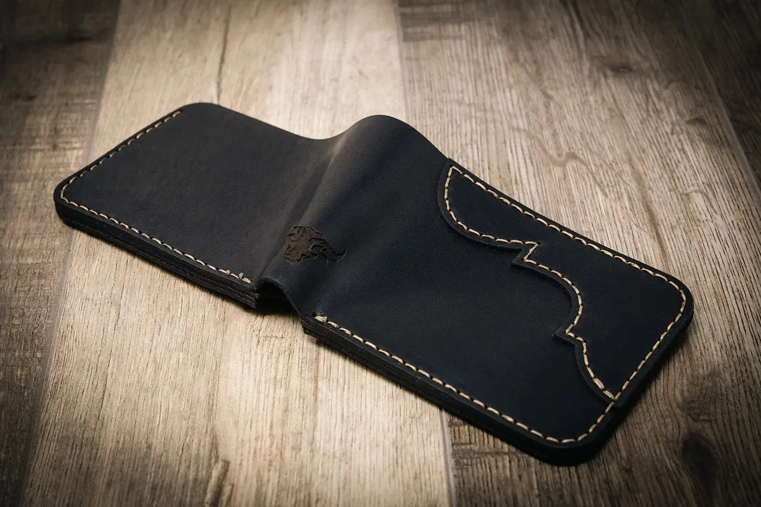 Western Bifold Wallet -  Black