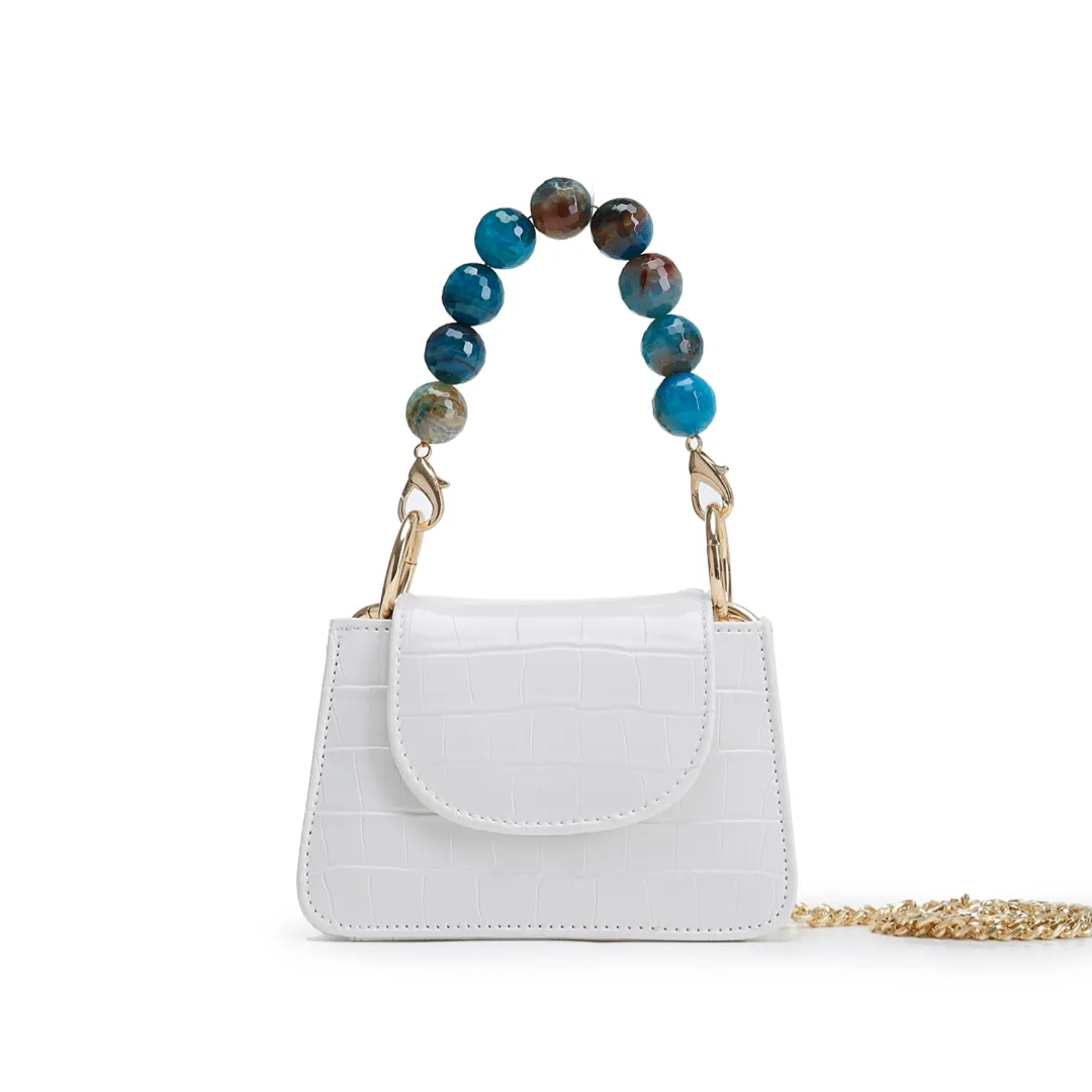 White Blue Horra Bag