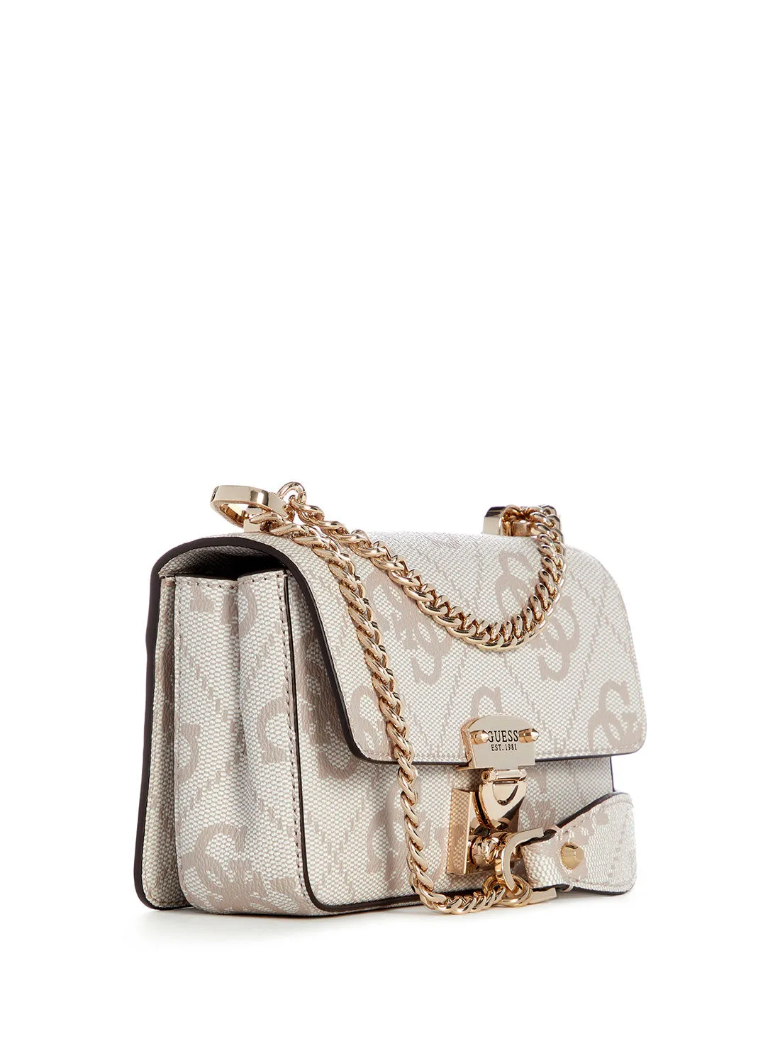 White Logo Eliette Mini Crossbody Bag