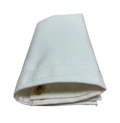 White Polyester Waterproof Canvas - 12' x 20'