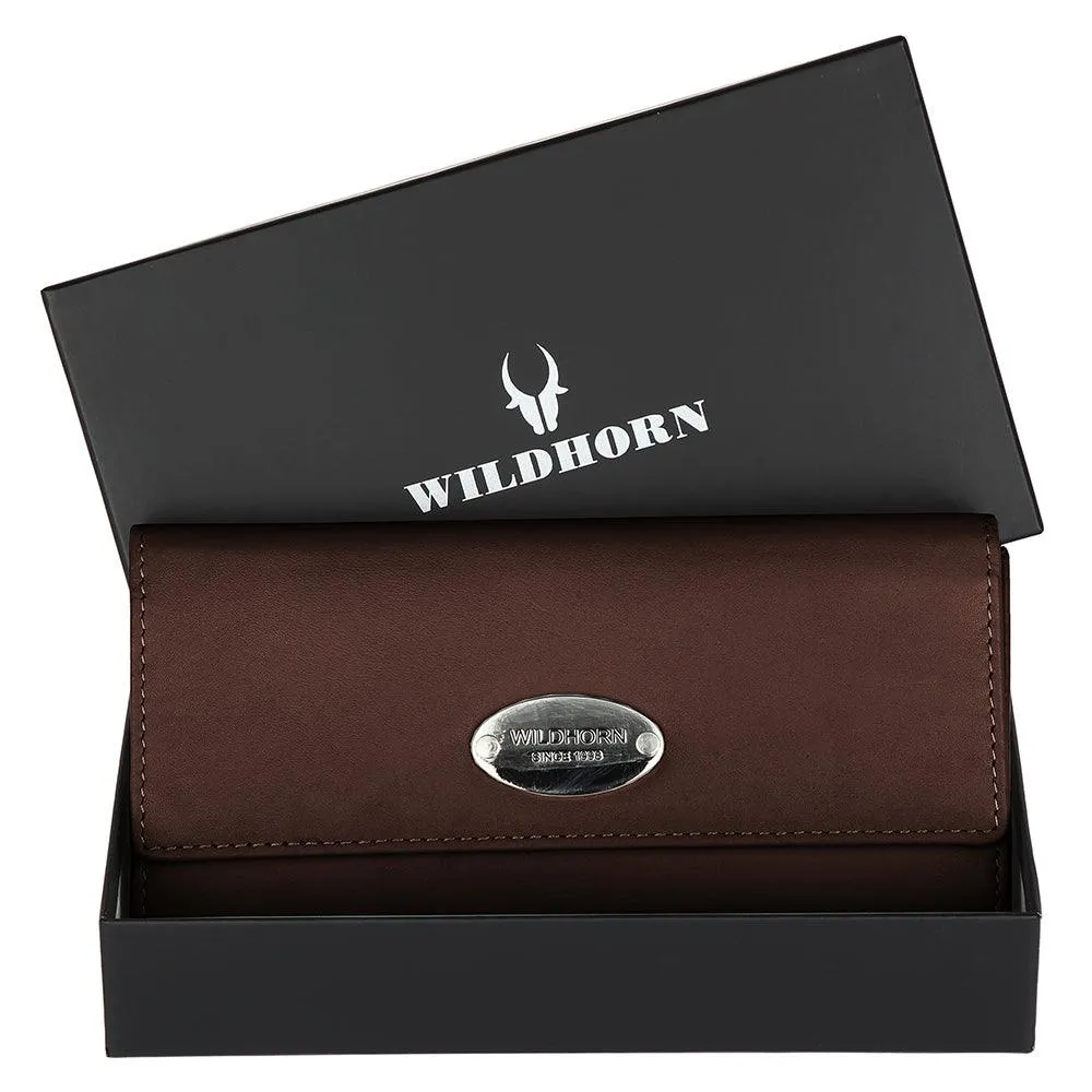 WILDHORN® Genuine Leather Wallet for Women |Purse for Women/Girls