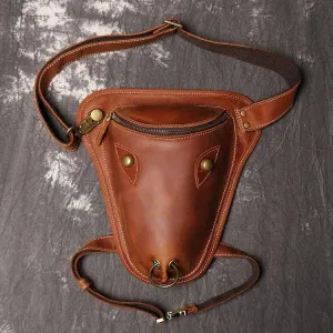 Woosir Cool Cow Head Leg Crossbody Bag Fanny Pack