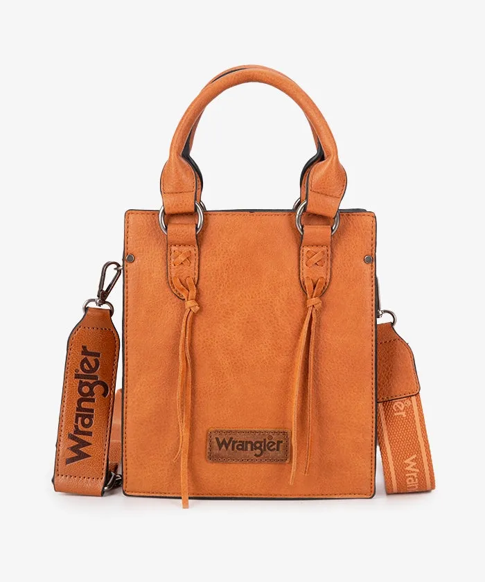 Wrangler Leather Tassels Crossbody Bag