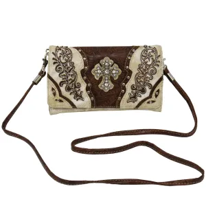 WRIST PURSE  - CROSS BEIGE - LEATHER